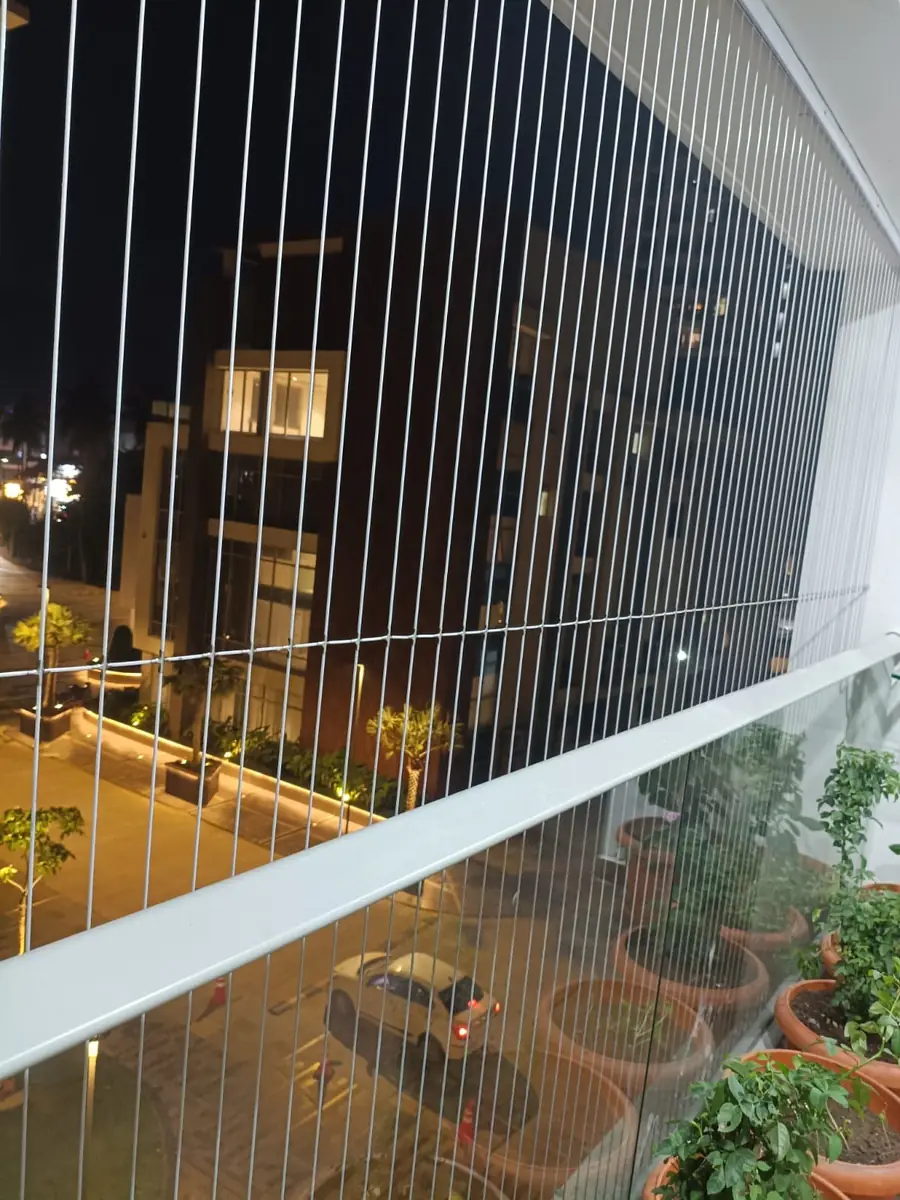 Certified safety net installer at height