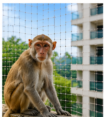 Monkey Safety Nets for Homes and Buildings