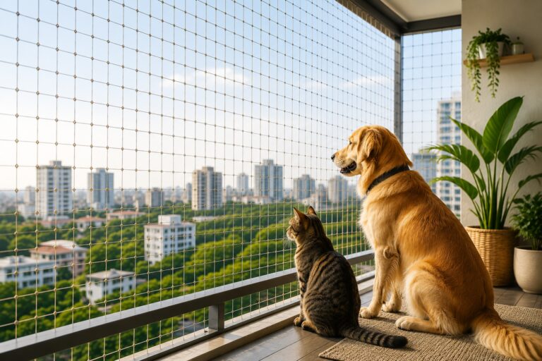 Premium Pets Safety Nets for Balconies, Windows & Open Spaces